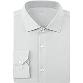 WARHORSEE Mens Dress Shirts Wrinkle Free Long Sleeve 4-Way Stretch Button Down Shirs Plaid Button Up Shirts for Men
