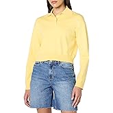 The Drop Womens Joan Splitneck Polo Long Sleeve Sweater