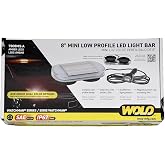Wolo 7808M-A Watchman Mini LED Light Bar, 12V | Magnetic light bar with 18 amber LEDs, magnetic mount, 15 selectable patterns, and an ultra-slim 1-1/2-inch profile.