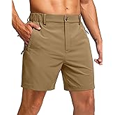G Gradual Men's Shorts 7"/ 5"/ 9" Lightewight Casual Shorts for Men Hiking Golf Shorts with 3 Zipper Pockets