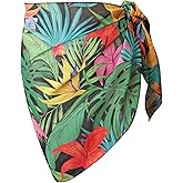 Ayliss Women Swimsuit Cover Up Short Chiffon Summer Beach Sarong Bikini Wrap Skirt Bathing Suit Scarf Pareo Swimwear