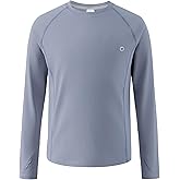 PATPAT Kids Long Sleeve T-Shirt, Quick-Dry UPF 100+ Rash Guard Tee with Thumb-Hole & Reflective Strip for Boy Girl Youth