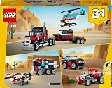 LEGO Creator 3in1 Flatbed Truck with Helicopter 31146 7+ Vehicle Toy Set view 12