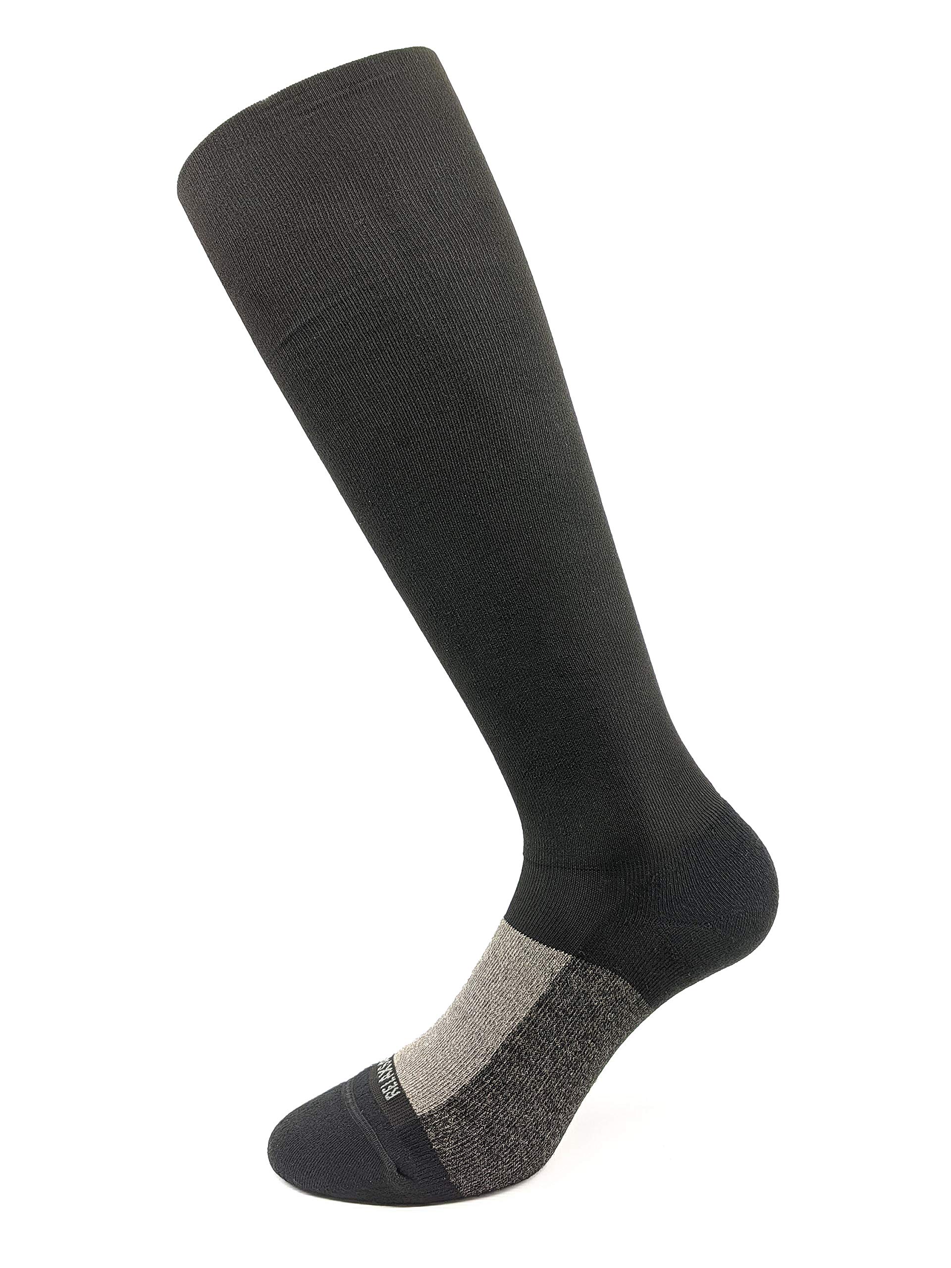 Relaxsan Essential+ 922 (Black, XXL) Support K2 Medical Socks Graduated Compression 23-32 mmHg Cotton Cashmere and silver