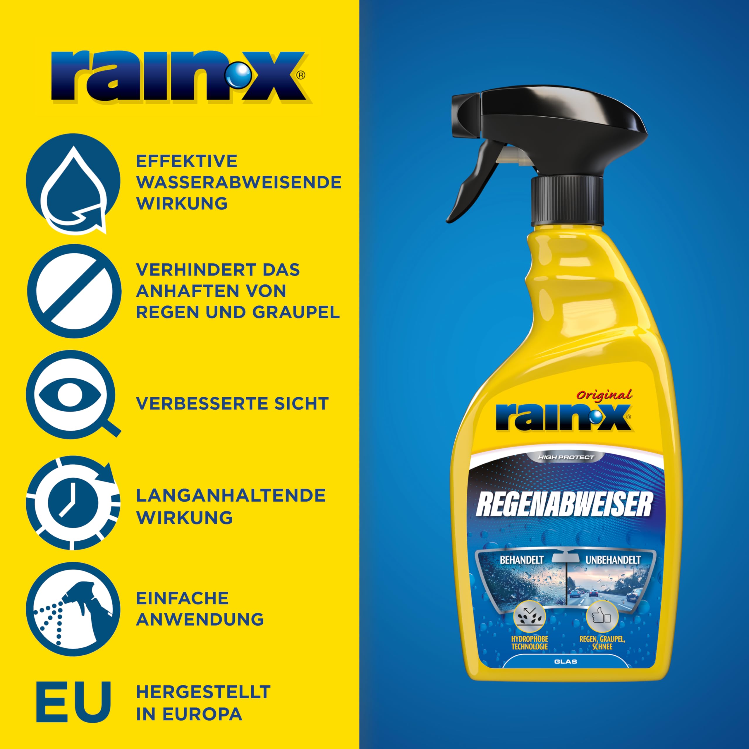 Rain-X Regenabweiser für Autoscheiben, Windschutzscheiben & Glas - 500 ml 2