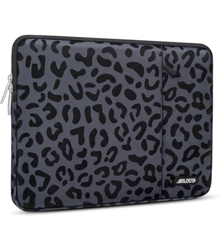 Leopard Print Cheetah Laptop Cover ALAZA Realistic Leopard Cheetah
