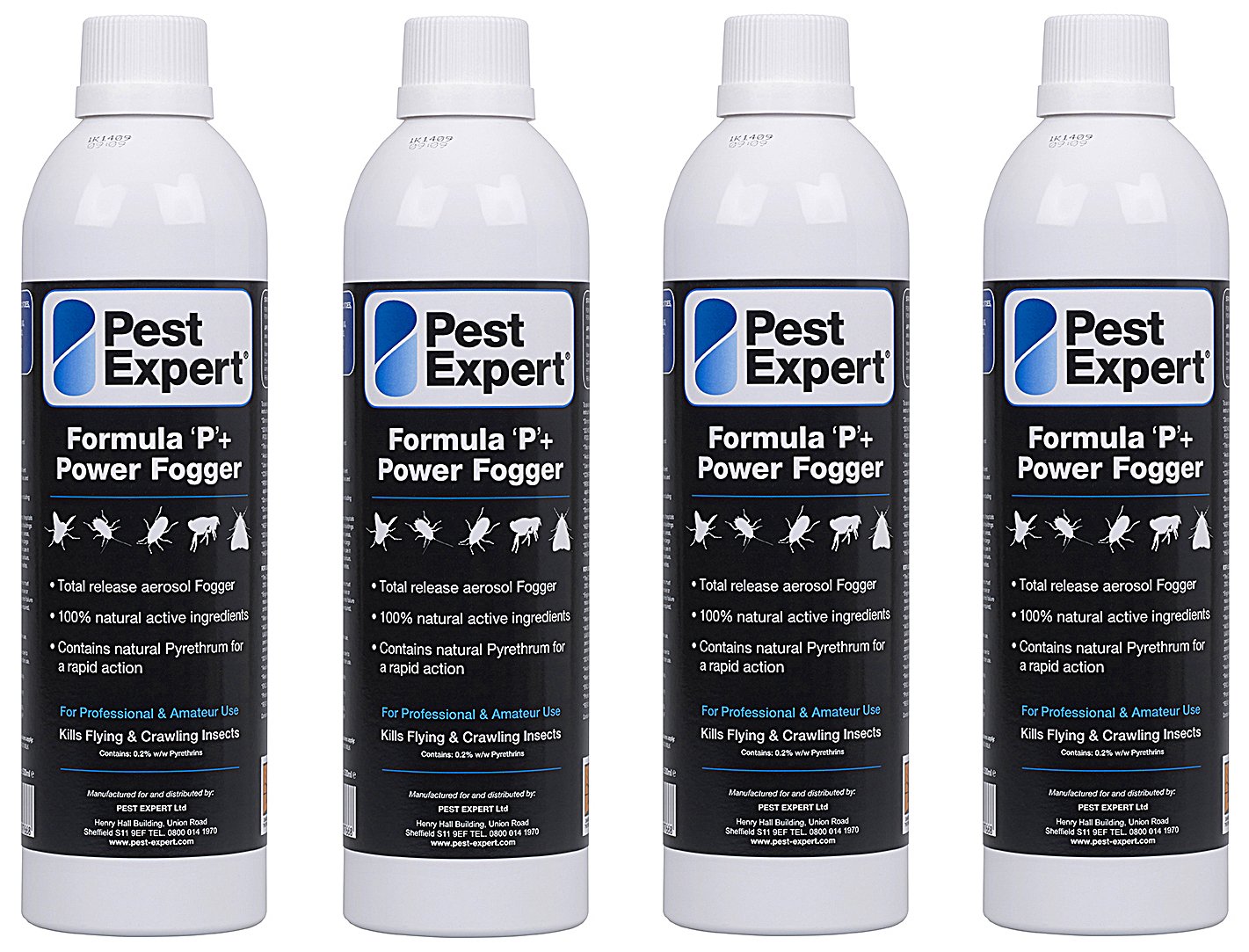 Buy Pest Expert Moth Killer XL Power Fogger 4 x 530ml Formula 'P+