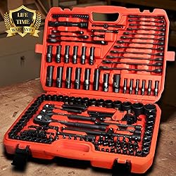 LLNDEI 160-Piece Mechanics Tool Set, Metric Socket