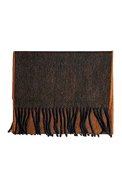 Wool Angora Scarf ALLAA 19751: Grey / Rust