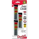 Pentel Super Hi-Polymer Lead Refills, 0.5 mm, 90 Pieces (C25BPHB3-K6)