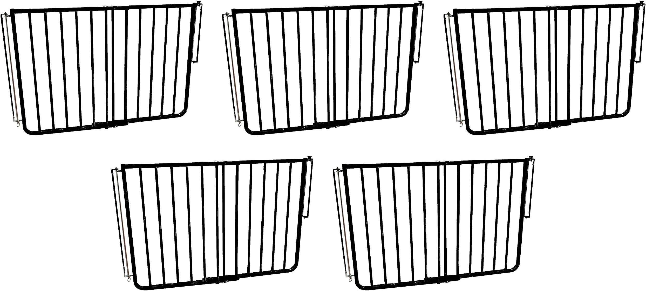 Outdoor Safety Gate, Black (Black (2-Pack))