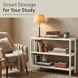 KEPLIN Natural Bamboo 3 Tier Shoe Rack White 70x55x25cm 9 Pairs view 5