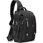 NICGID Sling Bags Chest Shoulder Backpacks, 12.5'' 13.3'' 14.1'' 15.6''Laptop Backpack Crossbody Messenger Bag Travel Outdoor