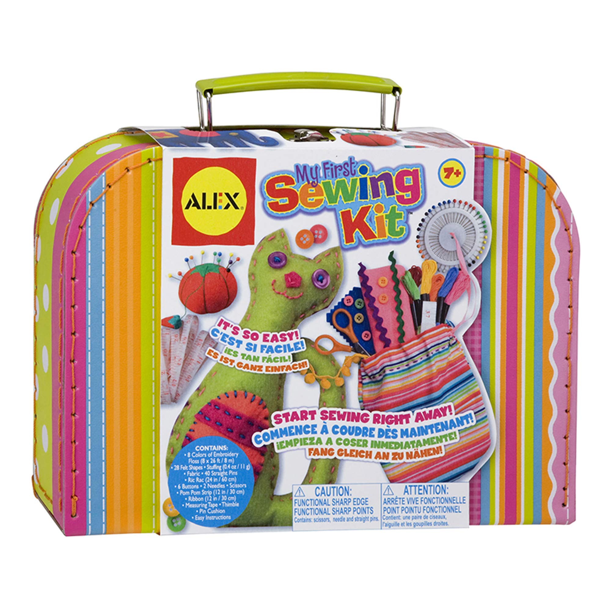 Photo 1 of My First Sewing Kit by Alex Crafts, Perfect for Beginners, Arts and Crafts Colorful and Fun Sewing Projects to Learn the Basic Skills of Sewing (Ages 7+)