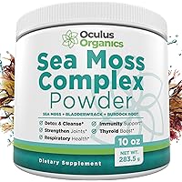 Oculus Organics Sea Moss Complex Powder (10oz / 283g) | Sea Moss Organic | Irish Sea Moss Organic Raw | Seamoss Raw…