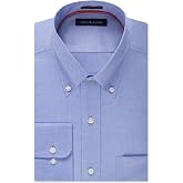 Tommy Hilfiger Men's Non Iron Solid Button Collar Dress Shirt