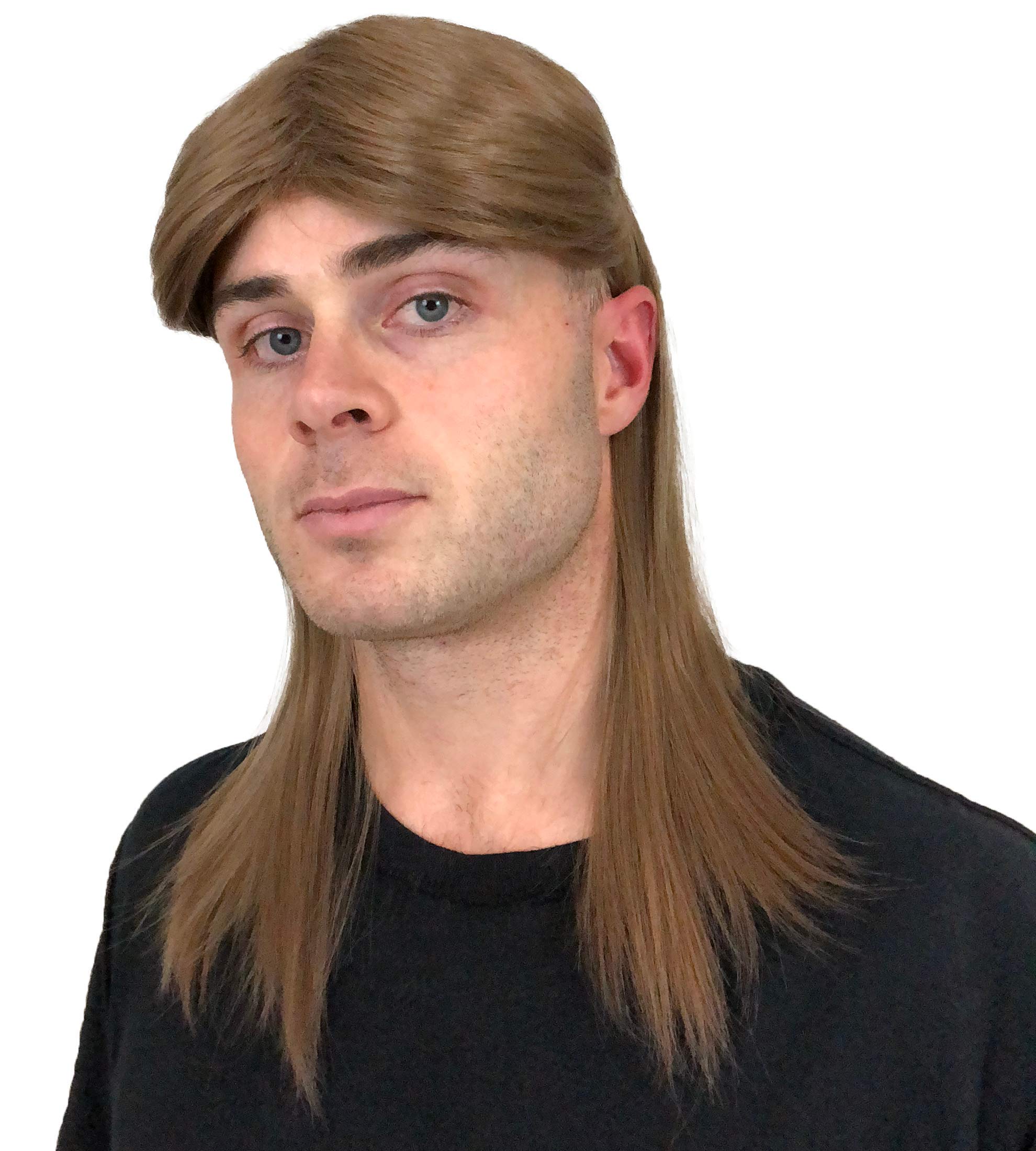 Galleon Brown Rocker Mullet Wig Mullet Rocker Wig For Men 80s