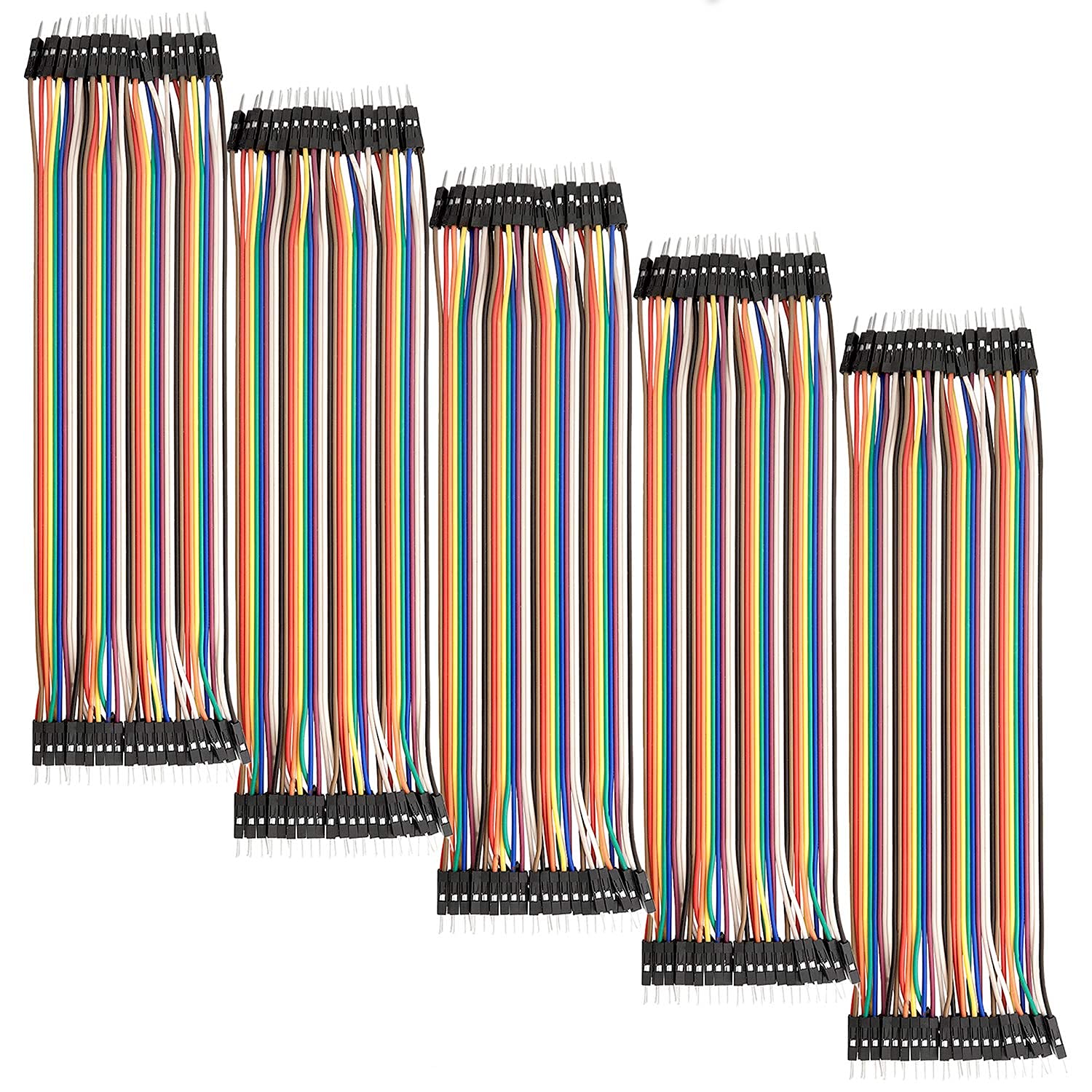 AZDelivery 5 x Jumper Wire Cable 40 pcs M2M compatible with Arduino and Raspberry Pi including E-Book!