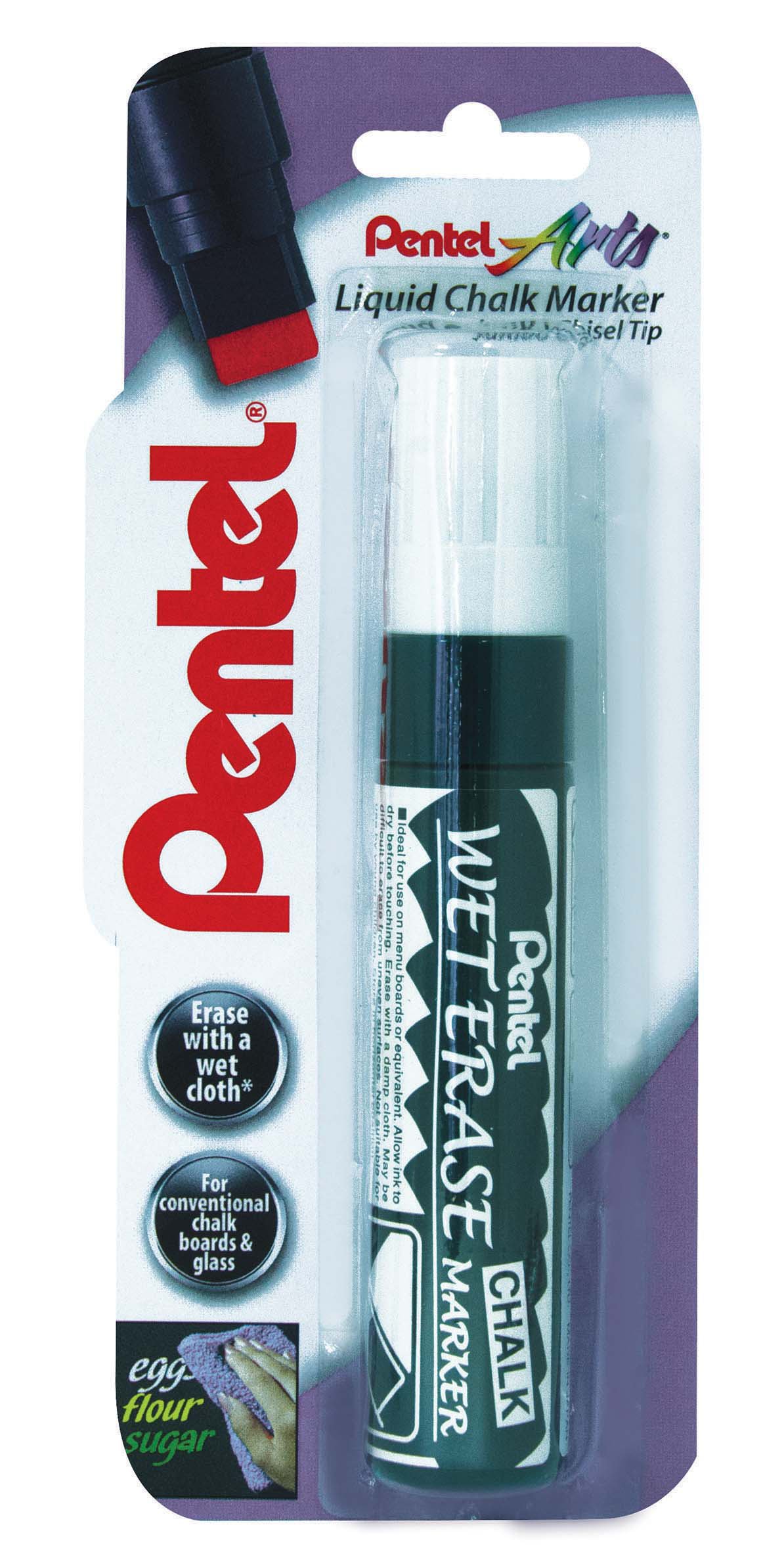 Pentel Wet Erase Chalk Marker Jumbo Tip - White, XSMW56-W
