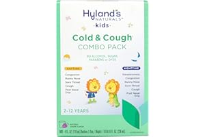 Hyland's Kids Cold & Cough Day/Night Combo, Grape Syrup, Ages 2+, Nasal Decongestant & Allergy Relief