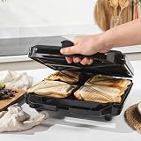 Salter Sandwich Toaster Non-Stick Deep Fill 4 Slice 1600W view 4