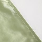 NTBAY Silk Satin Pillowcases 2 Pack 50x75 cm Sage Green Envelope Closure view 3