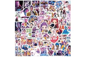 Feng Qi 110Pcs Cartoon Demon Girl Stickers, Korean Band Stickers Packs for Men Women Fans, Waterproof Vinyl Decals for Laptop