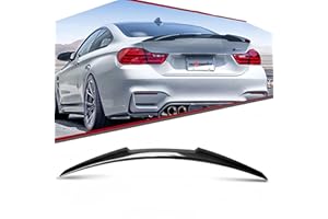 WheelX Rear Trunk Spoiler Compatible with 2012-2018 BMW F30 3 Series & 2014-2019 F80 M3 Sedan, MV Style Duckbill Spoiler Fits for 320i 325i 328i 330i 335i 340i, High Kick Wing Lip (Glossy Black)