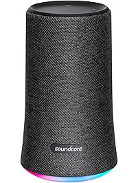 Soundcore Flare Portable Bluetooth 360&deg; Speaker Anker All-Round Sound, Enhanced Bass & Ambient LED Light, IP67 Waterproof Rating Long-Lasting Battery Life