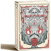 strublfe Playing Cards, Retro Style Poker Cards, Cthulhu Myth Series Playing Card, Double-Sided Anti Slip Pattern Design, Suitable for Collection and Gift, Halloween, Thanksgiving, (Red)
