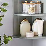 VonHaus Corner Shelf Unit Grey 3 Tier Wall Mounted or Freestanding view 7