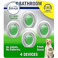 Febreze Small Spaces Air Freshener, Odor-Fighting, Plug In Alternative, Air Fresheners for Home and Bathroom and Kitchen, Clo