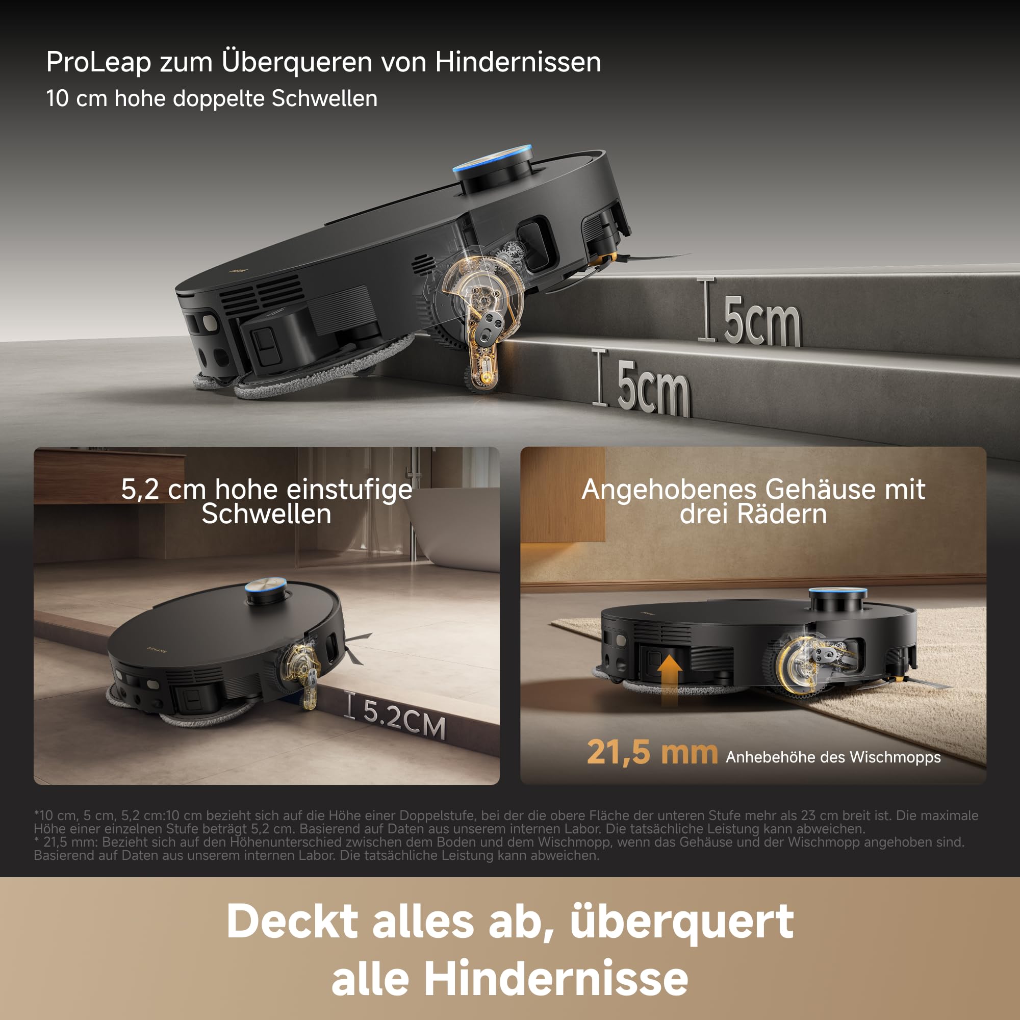 dreame X60 Pro Ultra Complete Saugroboter mit UltraExtend-Armen,42.000Pa 9