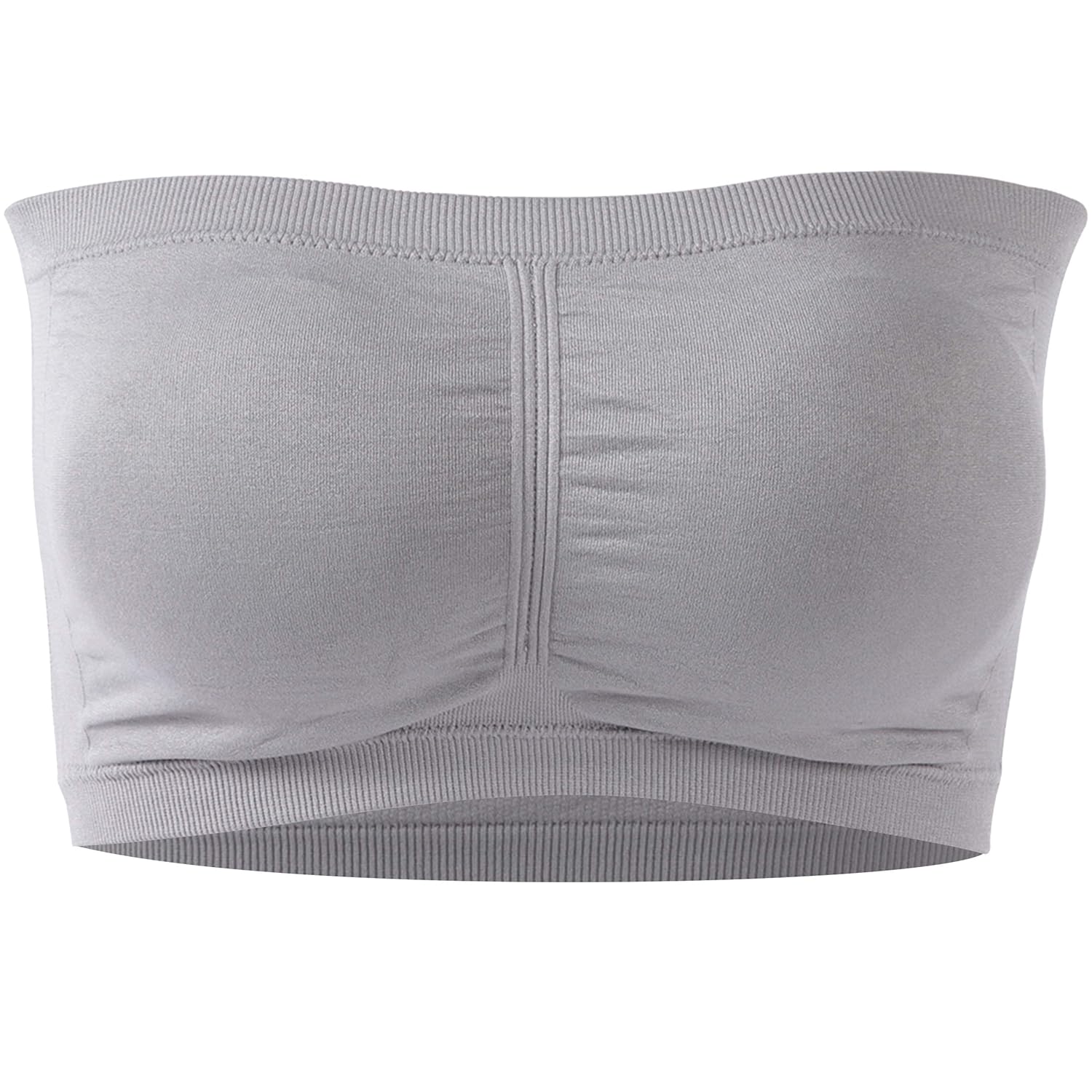 Ristake Women's Seamless Bandeau Tube Top Bra,Summer Strapless Bralette