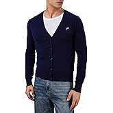 VPG Mens Cardigan Sweater, V Neck Long Sleeve Lightweight Button Down Knitted Sweaters