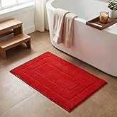 GRANNY SAYS Bathroom Rugs and Mats, 16" x 24" Non-Slip Bath Mat for Bathroom, Super Soft Absorbent Microfiber Bath Rug, Machi