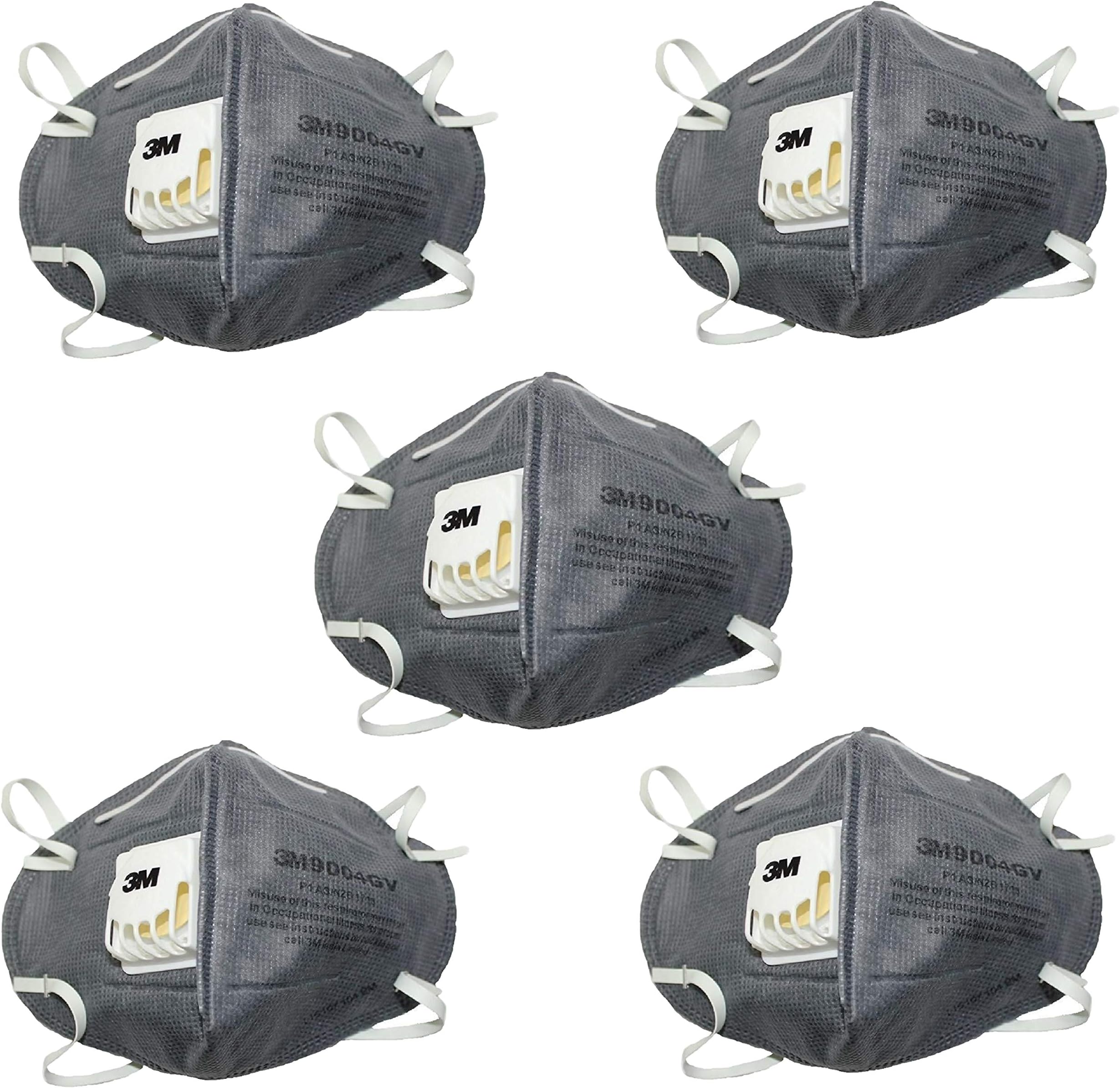 iSWEVEN 9004GV Anti Pollution Mask, Grey (Pack of 5)