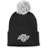 AMERICAN NEEDLE Unisex National Hockey League Team Officially Licensed NHL Cuffed Knit Pom Beanie