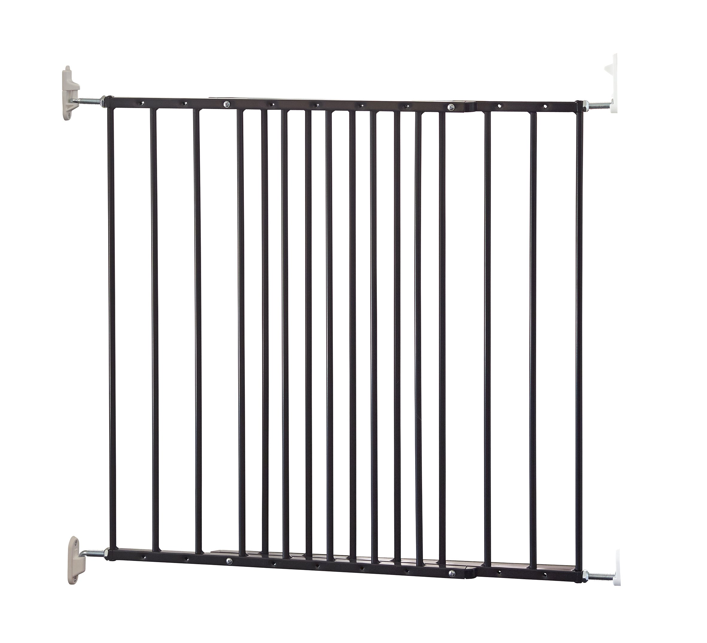 Scandinavian Pet Design Extendable Dog Gate, 62.5-106.8 cm/24.6-42 inches wide, 72 cm high, Extendable Stair Gate/Pet Gate/Safety Gate, Metal, Black, Made in Denmark
