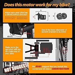 Bafang 1000w 48V Central Motor with BBS03 Battery