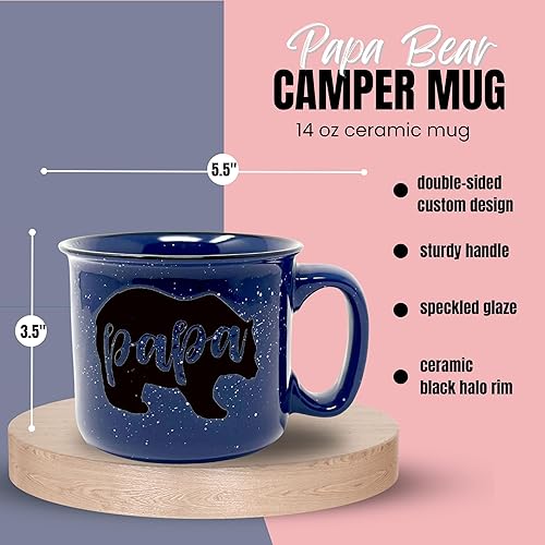 Mama Bear Papa Bear 15 oz Coffee Mug Set Cute Coffee Cup Gift