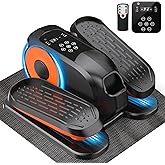 Mini Under Desk Elliptical Low Impact Electric Leg Exerciser As Seen on TV While Sitting for Seniors with Non-Slip Mat Quiet & Portable for Home and Office