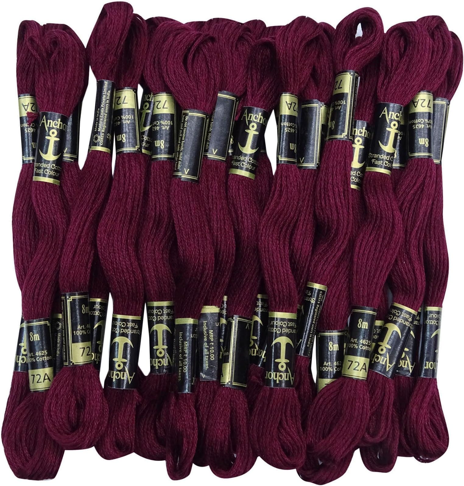 25 x Anchor Stranded Cotton Cross Stitch Hand Embroidery Thread Floss Skeins-Plum
