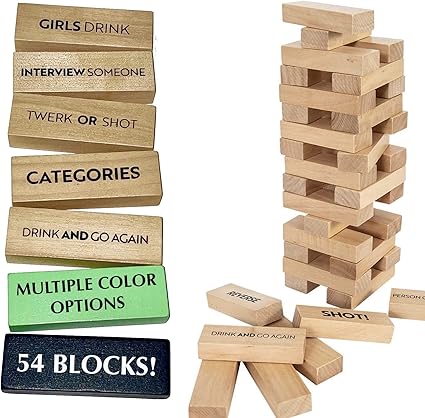 Buzzed Blocks Adult Drinking Game 