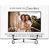 BXVRT Friendship Photo Frame, Coworkers To Friends Wooden Picture Frame With Stand, Moving Away Gifts for Friends, Coworker Leaving Birthday Thanksgiving Christmas Gifts For Colleagues -57