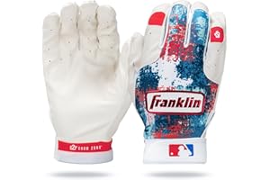 Franklin Sports MLB Youth Teeball Batting Gloves - Flexible Pro Kids Baseball + Softball Gloves for Boys + Girls