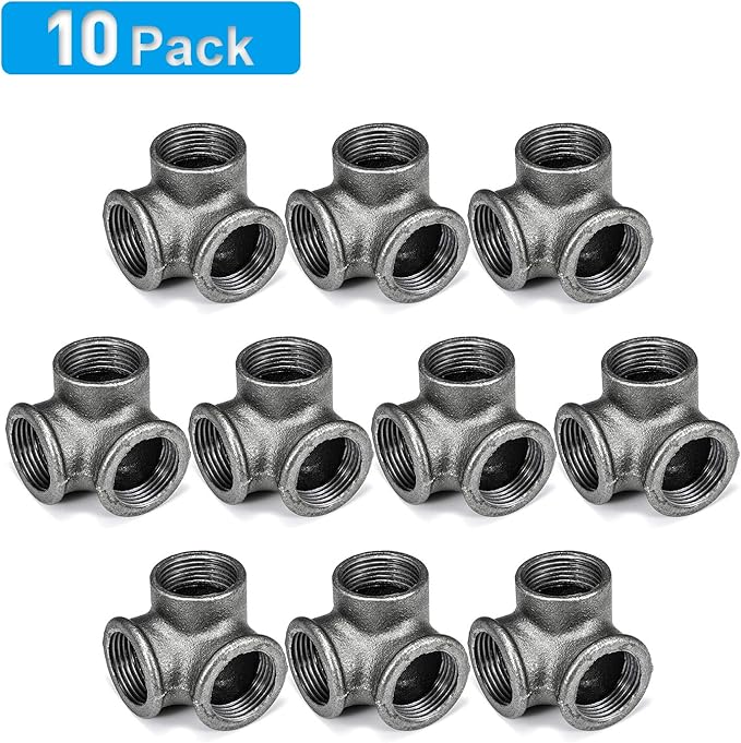 1/2" 3Way Side Outlet Tee, Home TZH Malleable iron Pipe Fittings for