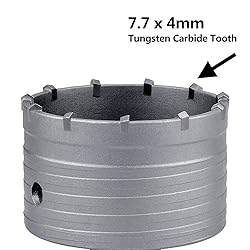 GUICGOC 76mm / 3 inch Concrete Hole Saw with 220mm