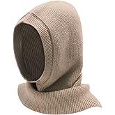 ZLYC Winter Knitted Winter Hat Windproof Hooded Scarf Balaclava Beanie Hat for Women