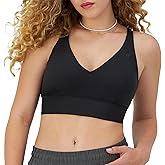 Champion womens Sports Bra, Soft Touch, Moisture-wicking Bra, Light Support Sports Bra (Longline Sports Bra Available)